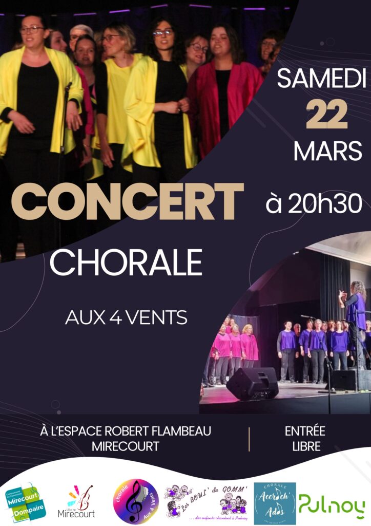 Concert chorale aux 4 vents